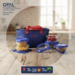 OPAL Microwavable Borosilicate Glass Lunch Box Set